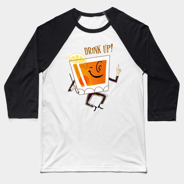 Drink Up! Baseball T-Shirt by LittleBunnySunshine